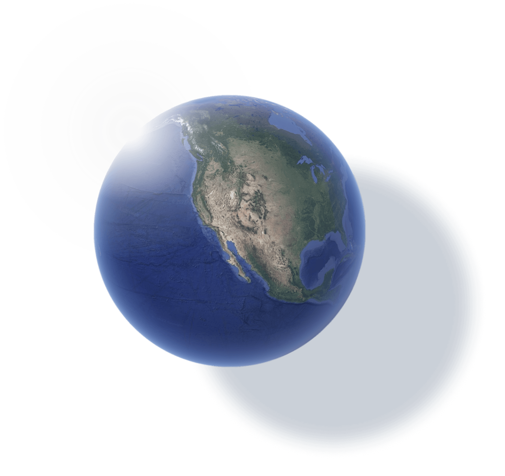 Earth from space showing the scale of satellite data coverage